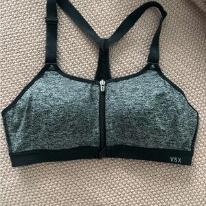 VSX Heathered Gray & Black Sports Bra